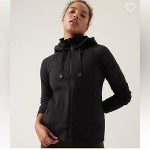 Athleta Charcoal Full-Zip Hoodie